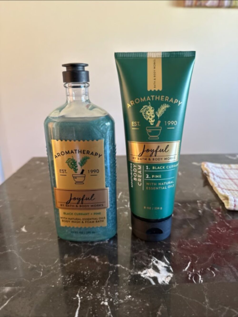 NEW BLACK CURRANT & PINE (JOYFUL) BUNDLE - BATH AND BODY WORKS